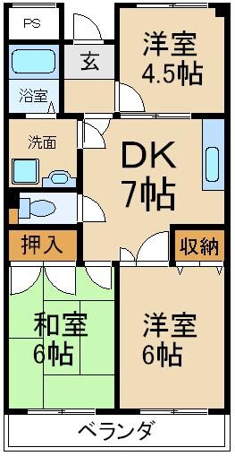 グランドヴィラ香里の物件間取画像