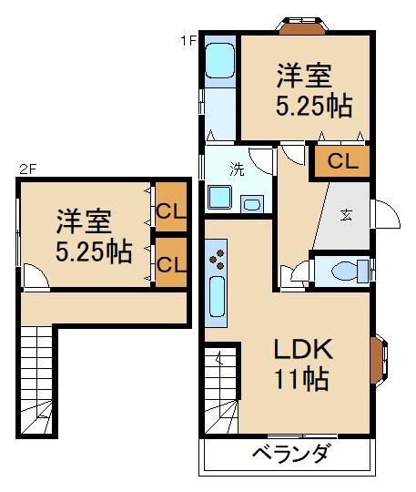 ドミシル乾の物件間取画像