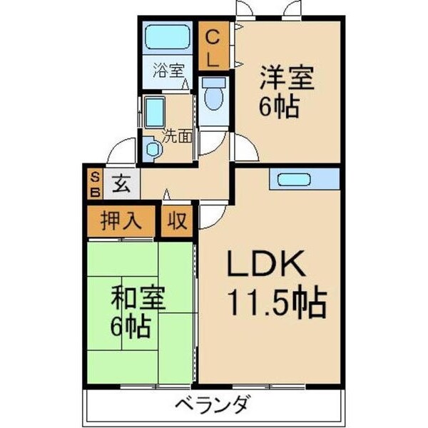 レジュールメゾン喜多の物件間取画像
