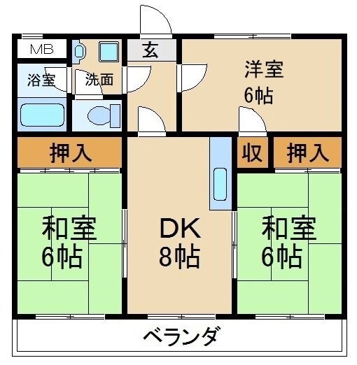 物件間取画像