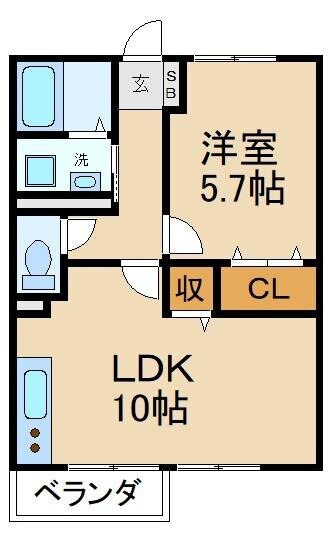 プレジール　Ⅰの物件間取画像