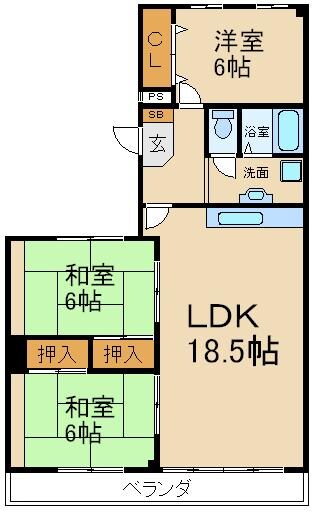 川口第一マンションの物件間取画像