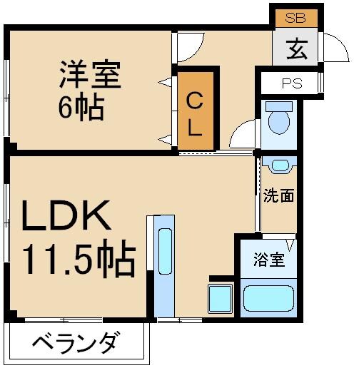 グレースたちばなの物件間取画像
