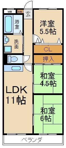 物件間取画像