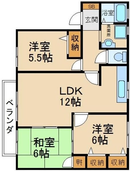 ソレイユ・ルボンⅠの物件間取画像