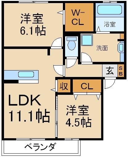 Premier藤阪の物件間取画像