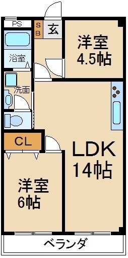 レオハイム木屋の物件間取画像