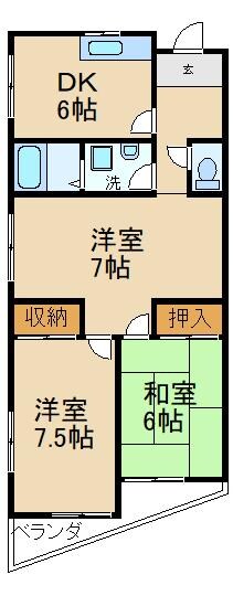 物件間取画像