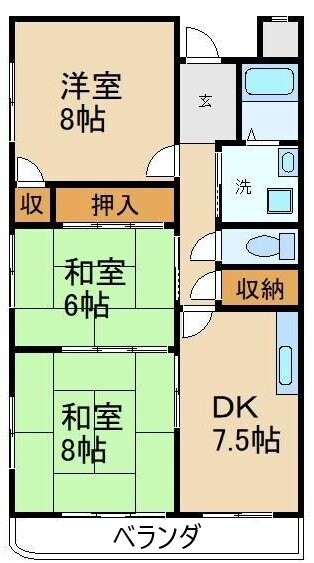 物件間取画像