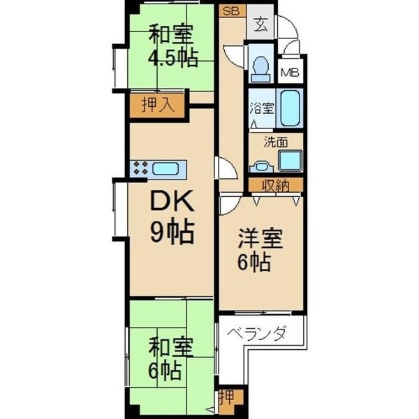 エルピス旭町の物件間取画像