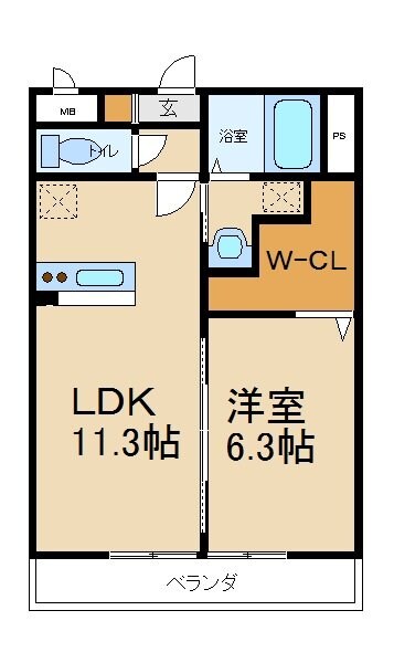 アムール兒島の物件間取画像