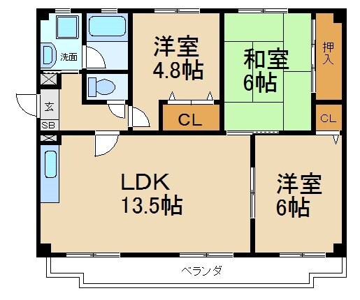 ルーラルハイツ廣の物件間取画像