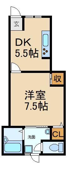 MAYUMIハイツ枚方７番館の物件間取画像