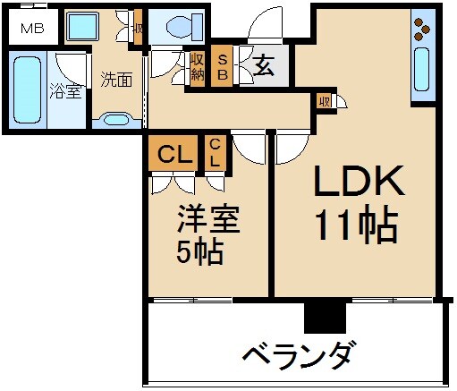 香里園駅 徒歩2分 6階の物件間取画像