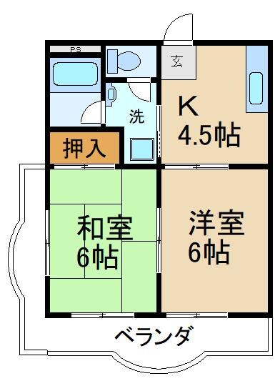 ＮＪマンション本町の物件間取画像