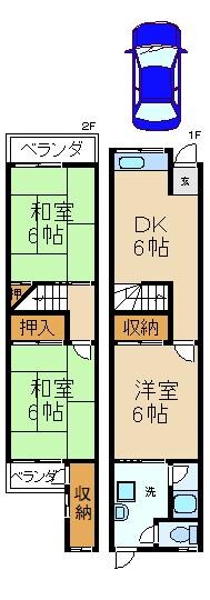 大和田駅 徒歩20分 1階の物件間取画像