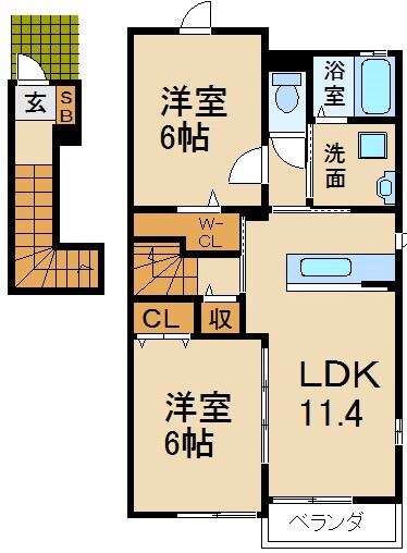 サニーコート初町の物件間取画像