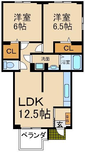 讃良レジデンスの物件間取画像