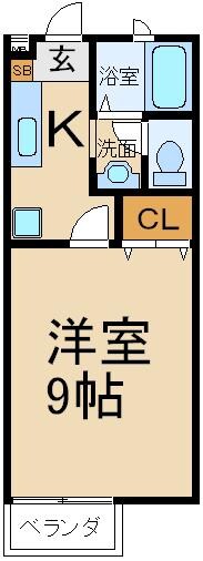 サンクレストＢ棟の物件間取画像