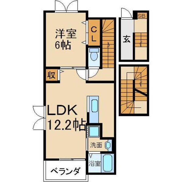 ジェルメ・メゾンの物件間取画像