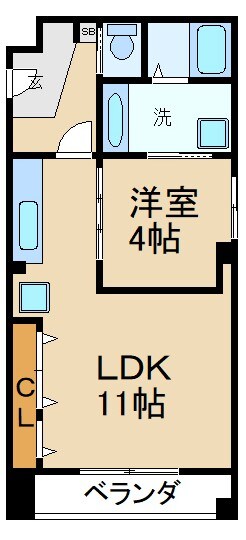 アンソレイエ古川橋の物件間取画像