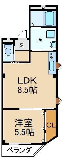 グレートヒルズ７番館の物件間取画像