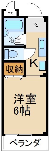 サンライズ柴田パートⅠの物件間取画像