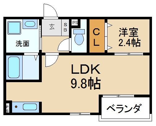 アーバン香里ケ丘の物件間取画像