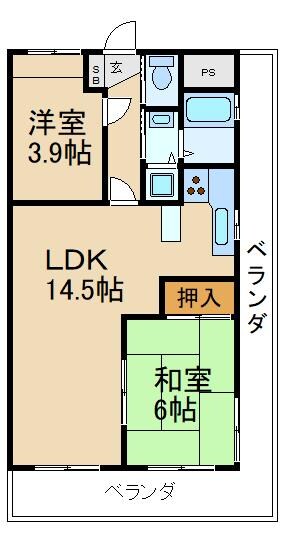 ふぁみーゆ寝屋川セントラルパークA棟の物件間取画像