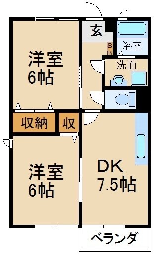 アムール下村の物件間取画像