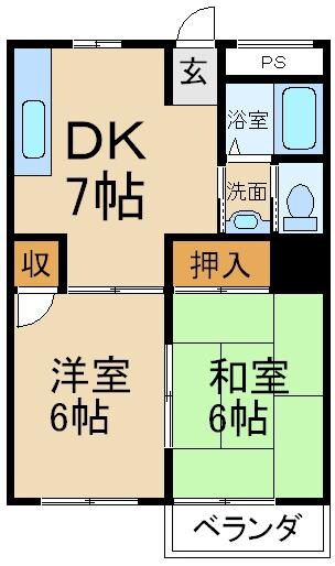 トリヴァンベール高柳壱番館の物件間取画像