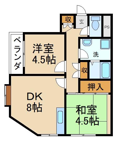 ホープマンションpart２の物件間取画像