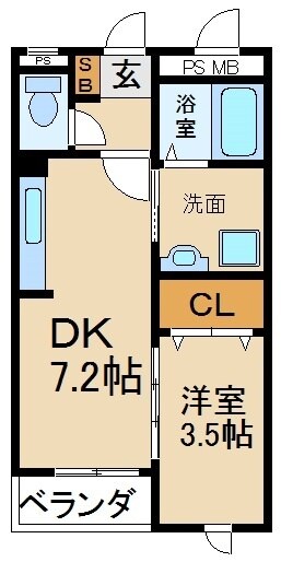 物件間取画像