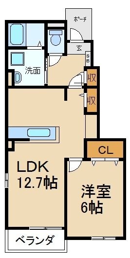 モントレア藤阪の物件間取画像