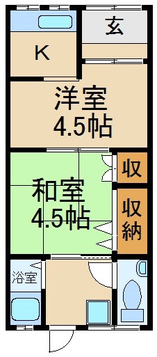 松寿荘第３号の物件間取画像