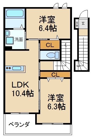 ボヌールの物件間取画像