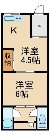 ＬＨ住宅第１の物件間取画像