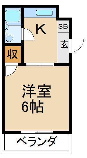 サンシャイン香里園Ⅴの物件間取画像