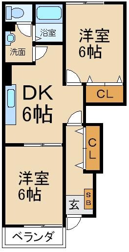 パルテール池田の物件間取画像