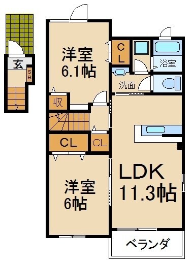 ラックレニイⅡの物件間取画像