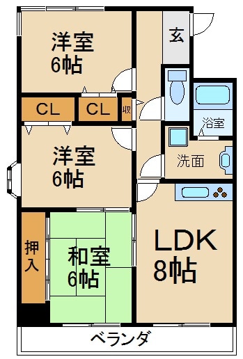 太秦もちの木館の物件間取画像