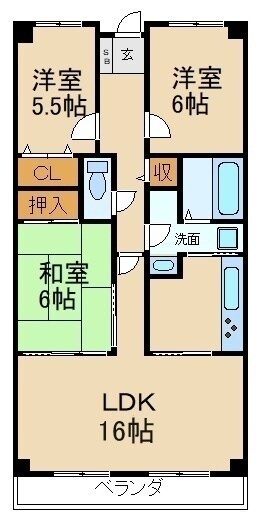 物件間取画像