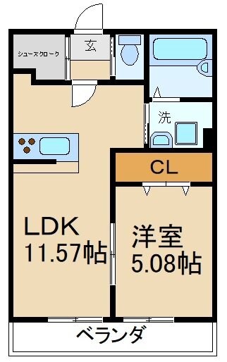 レークコートの物件間取画像