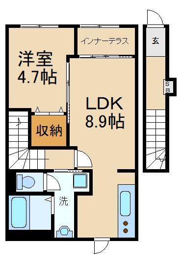 カロテラスの物件間取画像