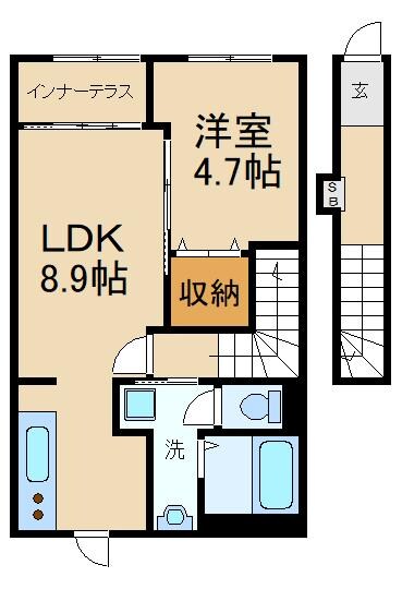 カロテラスの物件間取画像