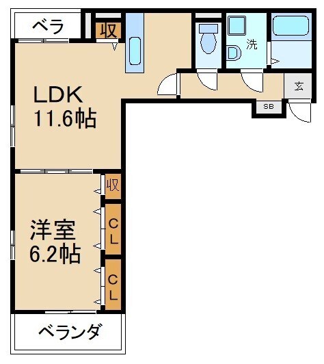 エレガントコーエイ　Ⅰの物件間取画像