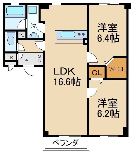 グランシャリオ香里園の物件間取画像