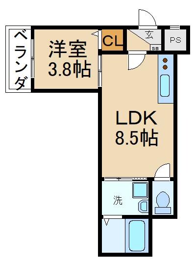 グランディル枚方公園の物件間取画像