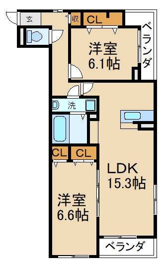 メゾン　アンソレイエの物件間取画像