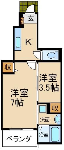 オーセンティックⅢの物件間取画像